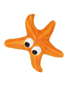 Игрушка пищалка для собак Морская звезда из латекса оранжевый 23 см Trixie