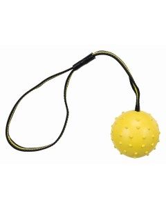 Развивающая игрушка для собак Sporting мяч на верёвке желтый 35 см Trixie