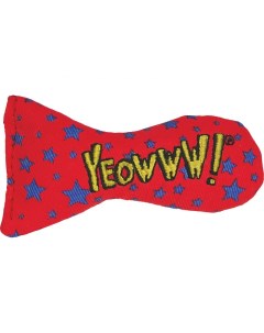 Игрушка для кошек мягкая с кошачьей мятой Рыбка YEOWWW красная со звёздами Rosewood