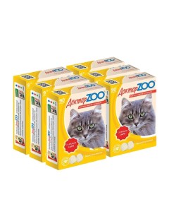 Лакомство для кошек витамины со вкусом сыра 90 таблеток 6 шт Доктор zoo