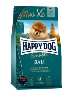 Корм сухой для собак Sensible Mini XS Bali курица и куркума 1 3 кг Happy dog