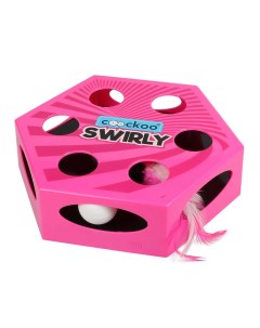 Интерактивная игрушка для кошек SWIRLY розовая 20 4x6 8x23см Ebi