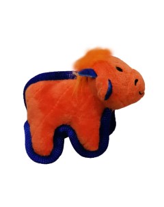 Игрушка пищалка для собак Звери суперпрочные с пищалкой оранжевый 11 см 1 шт Chomper