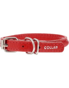Ошейник GLAMOUR для длинношерстных собак ширина 8мм длина 20 25см красный Collar