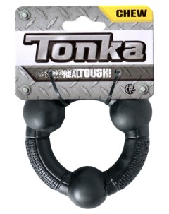 Игрушка для собак Кольцо рифленое черная 10 2 см Tonka