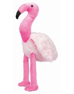 Мягкая игрушка для собак Фламинго из плюша розовый 35 см Trixie