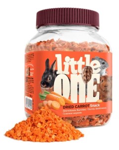 Лакомство для грызунов Сушеная морковь 6шт по 200г Little one