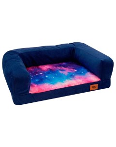 Лежанка диван Космос 2 синяя 69x52x18 см Zooexpress
