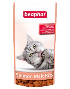 Лакомство для кошек Malt Bits подушечки с мальт пастой лосось 75 шт 35 г Beaphar