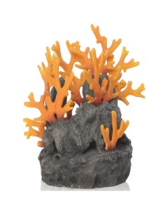 Декорация для аквариума Застывшая лава с огненным кораллом 19 5х15 5х18 5 см Biorb