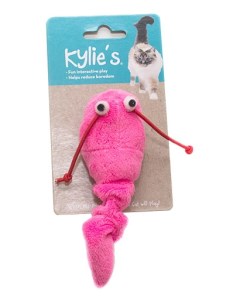 Мягкая игрушка для кошек Червяк текстиль розовый 13 см Chomper