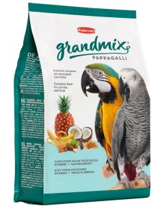 Сухой корм для крупных попугаев GRANDMIX PAPPAGALLI 4 шт по 2 кг Padovan