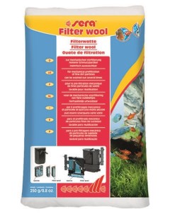 Наполнитель для внешних и внутренних фильтров Filter Wool вата 250 г Sera