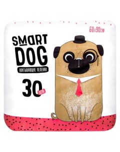 Пеленки для собак одноразовые 90 x 60 см 30 шт Smart dog