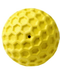 Жевательная игрушка для собак мяч для чистки зубов желтый 5 см Homepet