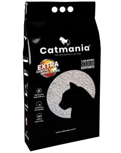 Наполнитель для туалета кошек Extra Cat Litter Sodium комкующийся без запаха 14 л Catmania