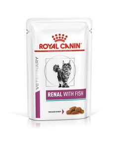 Влажный корм для кошек Renal при почечной недостаточности рыба 12шт по 85 г Royal canin