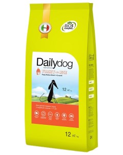 Сухой корм для щенков для средних пород индейка рис 12 кг Dailydog
