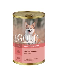 Консервы для собак ADULT DOG LAMB со свежим ягненком 415 г Nero gold