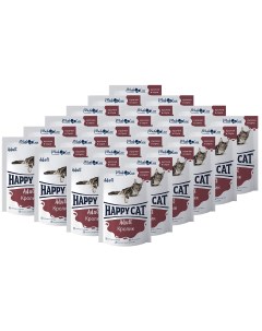 Влажный корм для кошек с кроликом в соусе 24 шт по 100 г Happy cat