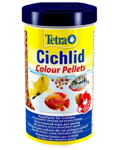 Корм для аквариумных рыбок Cichlid Colour Pellets шарики 500 мл Tetra