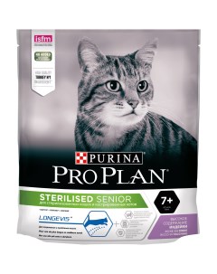 Сухой корм для кошек Sterilised 7 для пожилых индейка 8шт по 400 г Pro plan