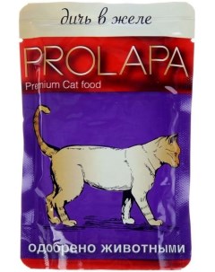 Влажный корм для кошек дичь в желе 26 шт по 100 г Prolapa