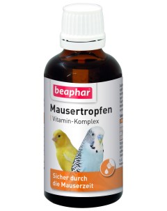 Кормовая добавка Mausertropfen для птиц в период линьки 50 мл Beaphar