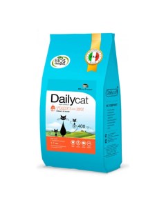 Сухой корм для котят Kitten индейка с рисом 0 4кг Dailycat