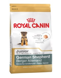 Сухой корм для щенков German Shepherd Junior птица 12кг Royal canin