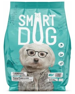 Сухой корм для собак ягнёнок лосось и индейка 0 8кг Smart dog