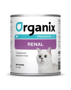 Консервы для кошек Preventive Line Renal со свининой для почек 400г x 9шт Organix