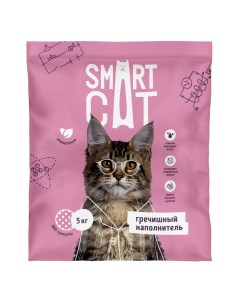 Впитывающий наполнитель гречишный 5 кг Smart cat