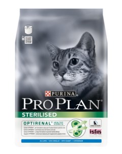 Сухой корм для кошек Sterilised Optirenal для стерилизованных кролик 1 5кг Pro plan
