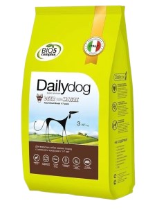 Сухой корм для собак Adult Small Breed оленина и кукуруза 3кг Dailydog