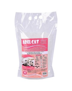 Наполнитель для туалета котят и беременных кошек силикагелевый 2 шт по 4 л Adel cat