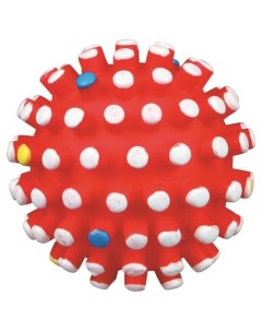 Игрушка пищалка для собак Мяч игольчатый из винила в ассортименте 12 см Trixie