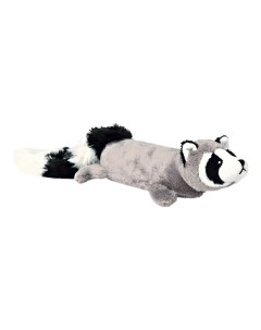 Мягкая игрушка для собак Енот черный белый серый 46 см Trixie