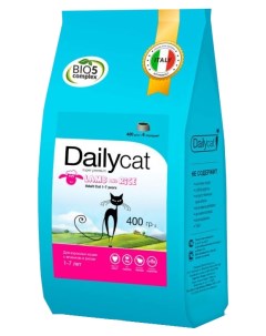 Сухой корм для кошек Adult ягненок и рис 10кг Dailycat