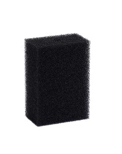 Губка прямоугольная для фильтра 12 ретикулированная 30 PPI 10 х 6 х 14 см черная Aqua story