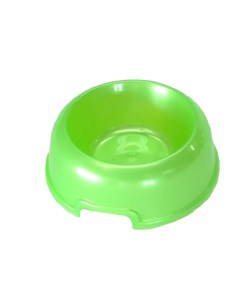 Одинарная миска для кошек и собак пластик зеленый 0 2 л Homepet