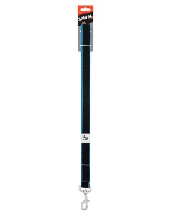 Поводок для собак Premium Цветной край 1 5 см x 5 м синие края Saival