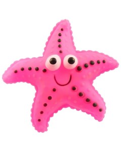 Игрушка пищалка для собак Морская Звезда виниловая розовая 12 см Nobrand