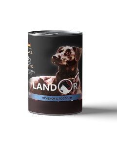 Консервы для собак ягненок с лососем 400г Landor