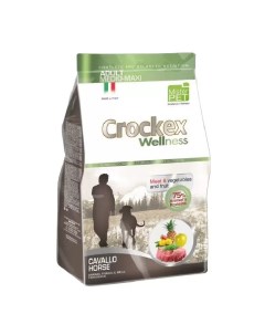 Сухой корм для собак Wellness Adult Medio Maxi конина рис 12кг Crockex