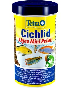 Корм для цихлид CICHLID ALGAE MINI PELLETS мелкие шарики 2 шт по 500 мл Tetra