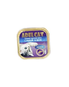 Консервы для кошек Premium рыба в желе 100г Adel cat