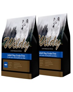 Сухой корм для собак Adult Dog Grain Free с белой рыбой 2 шт по 1 кг Wildy