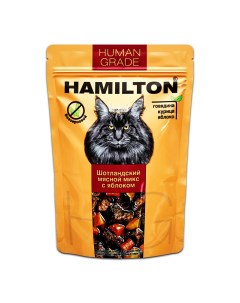 Влажный корм для кошек Human Grade говядина курица 85г Hamilton