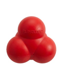 Игрушка для собак Squeaky Bounce жевательный мяч с пищалкой говядина красный Playology